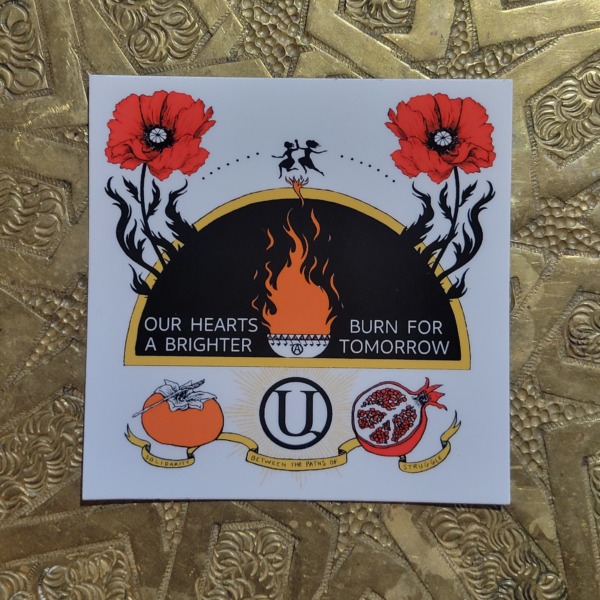 Our Hearts Burn sticker