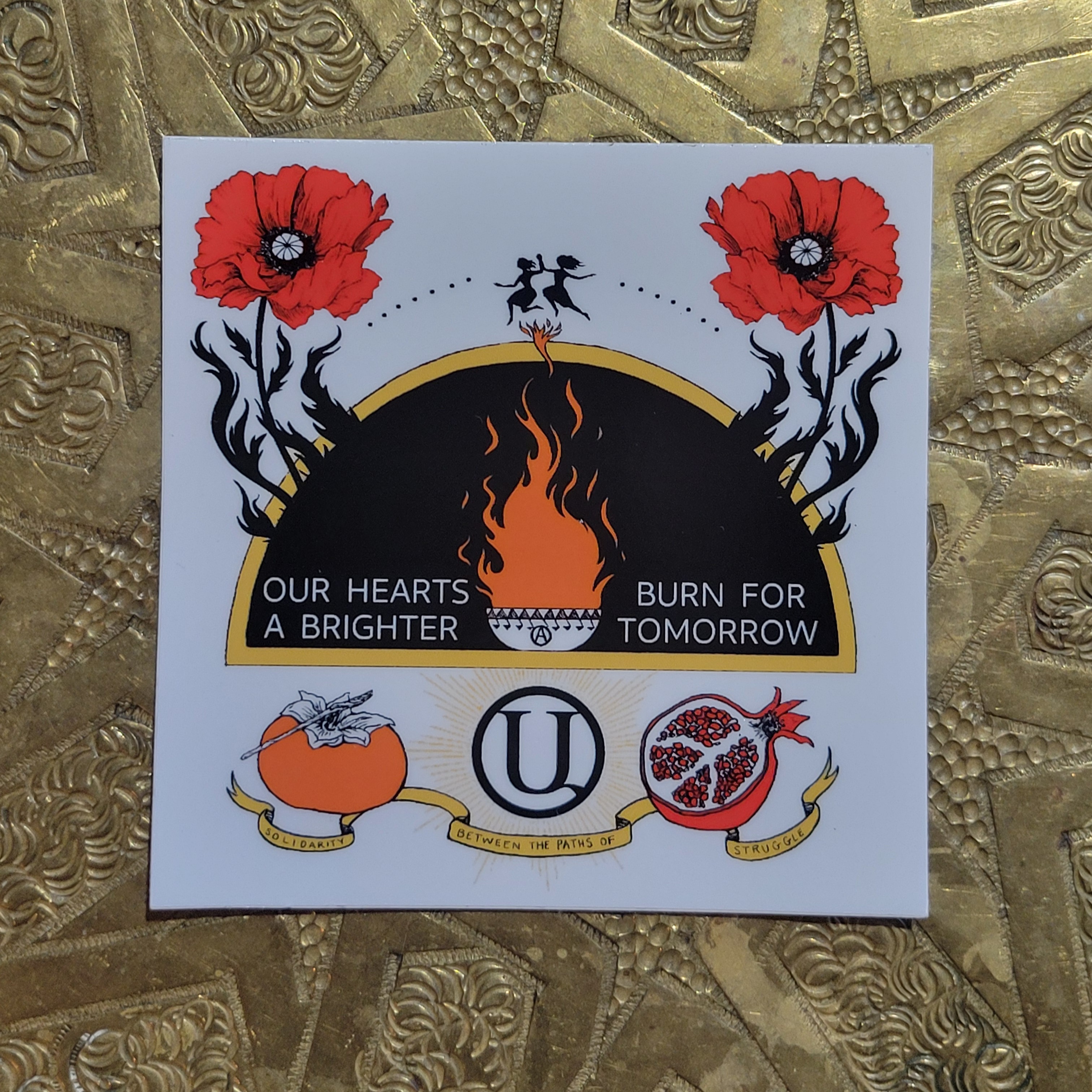 Our Hearts Burn sticker