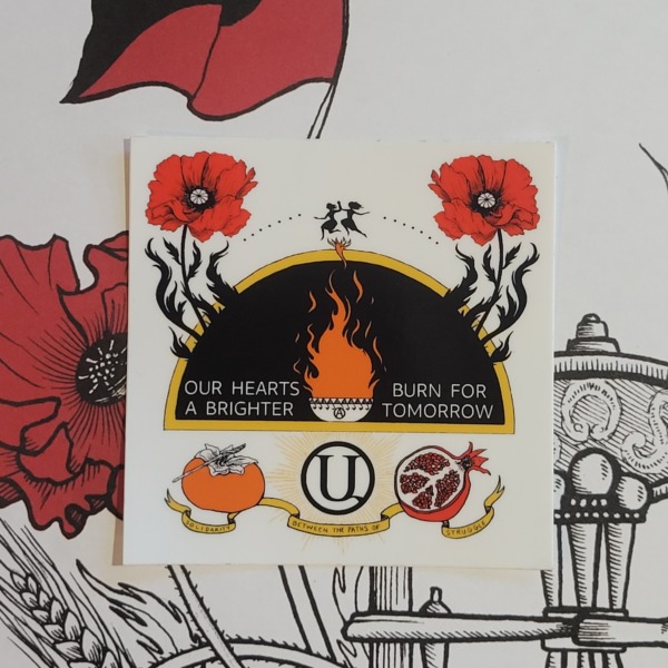 Our Hearts Burn sticker