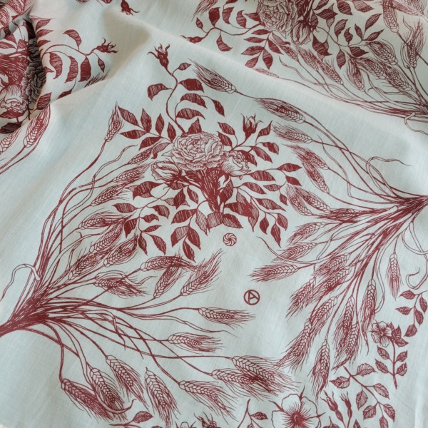 wild wheat | rebellious roses bandana