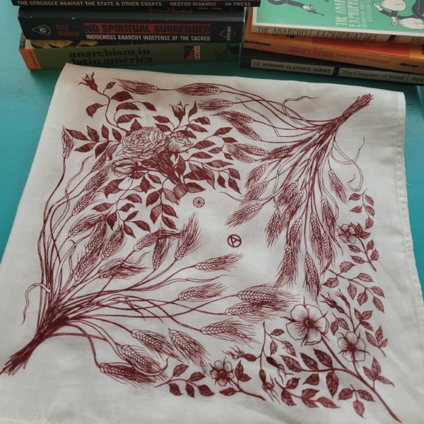 wild wheat | rebellious roses bandana
