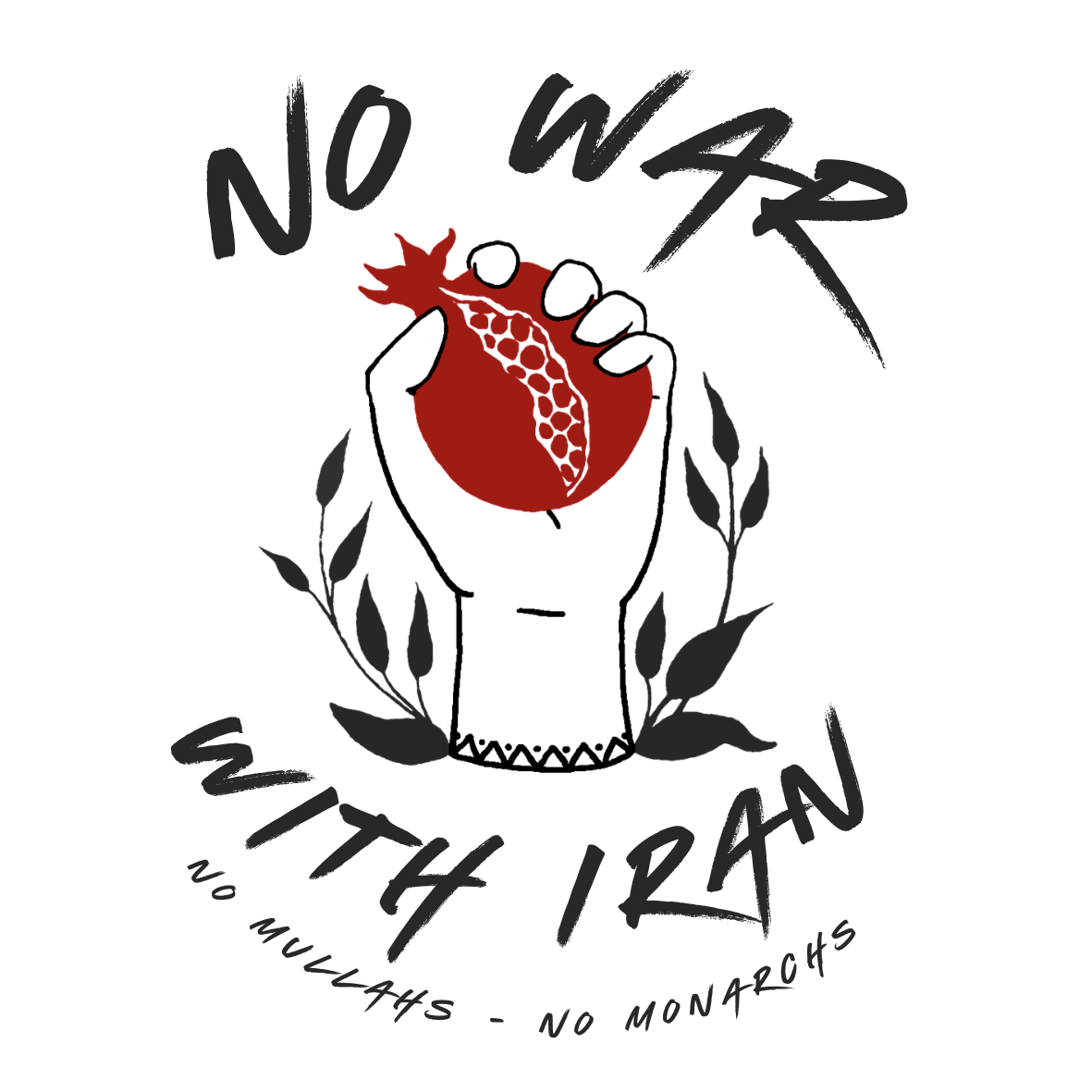 No War With Iran graphic